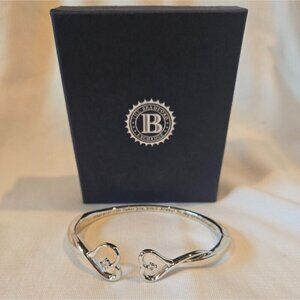 The Bradford Exchange Silver Bracelet with Open-Ended Design and Decorat…